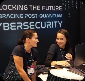 Team at conference booth